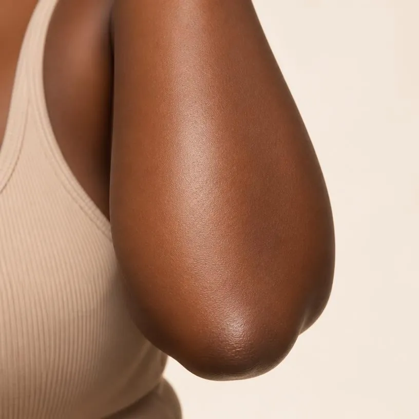Elbow after body oil, smooth and glowing