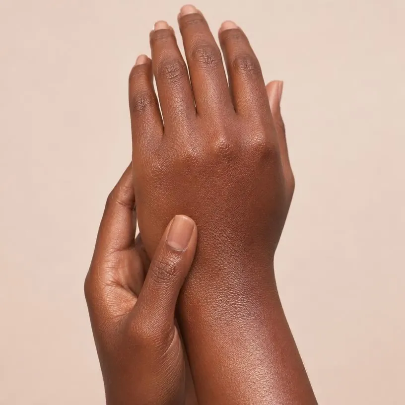 Hands & knuckles, moisturised skin illustration