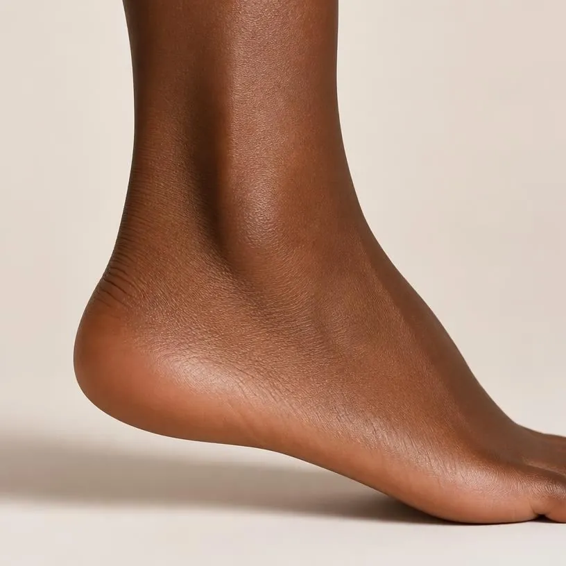 Heels, moisturised skin illustration