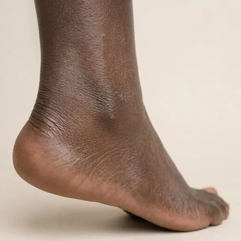 Heels, dry skin illustration